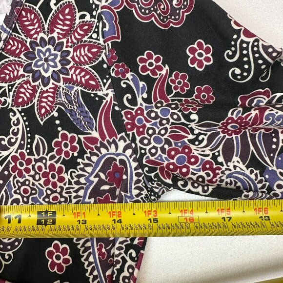 Prana "Nadia" Faux Wrap Floral Paisley V Neck Dress Athleisure Stretch - Picture 6 of 6